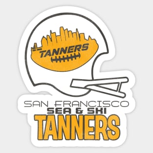 Defunct San Francisco Tanners Football Team Sticker